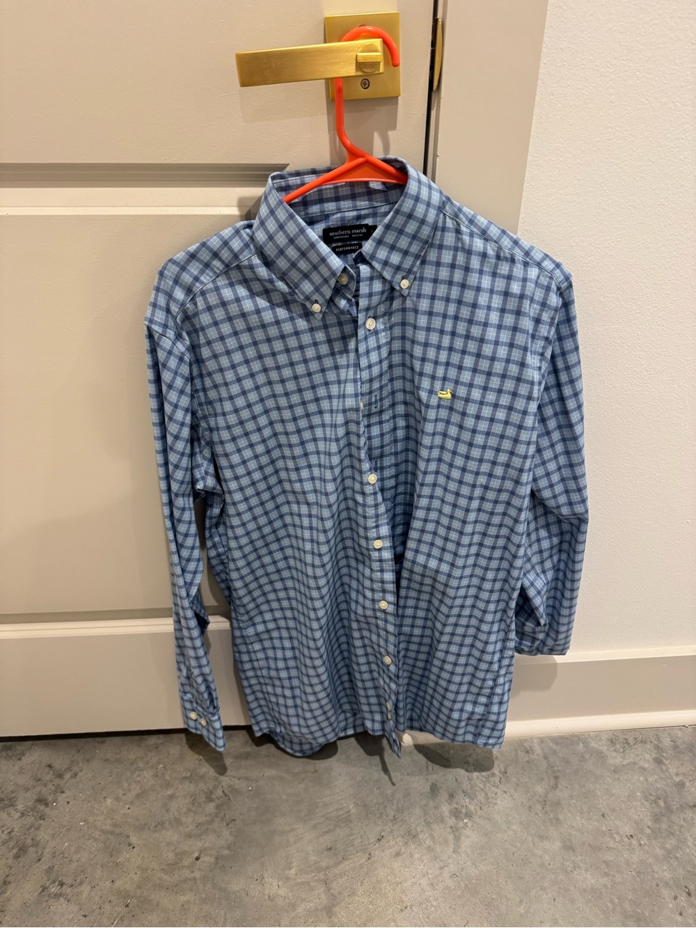 Southern Marsh Light Blue Plaid Button-Down Shirt